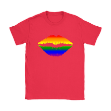 Rainbow Lips Artistic Freedom Women's T-Shirt