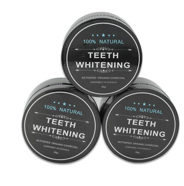 100% Natural Teeth Powder Oral Hygiene Activated Charcoal Coconut Shell 30g