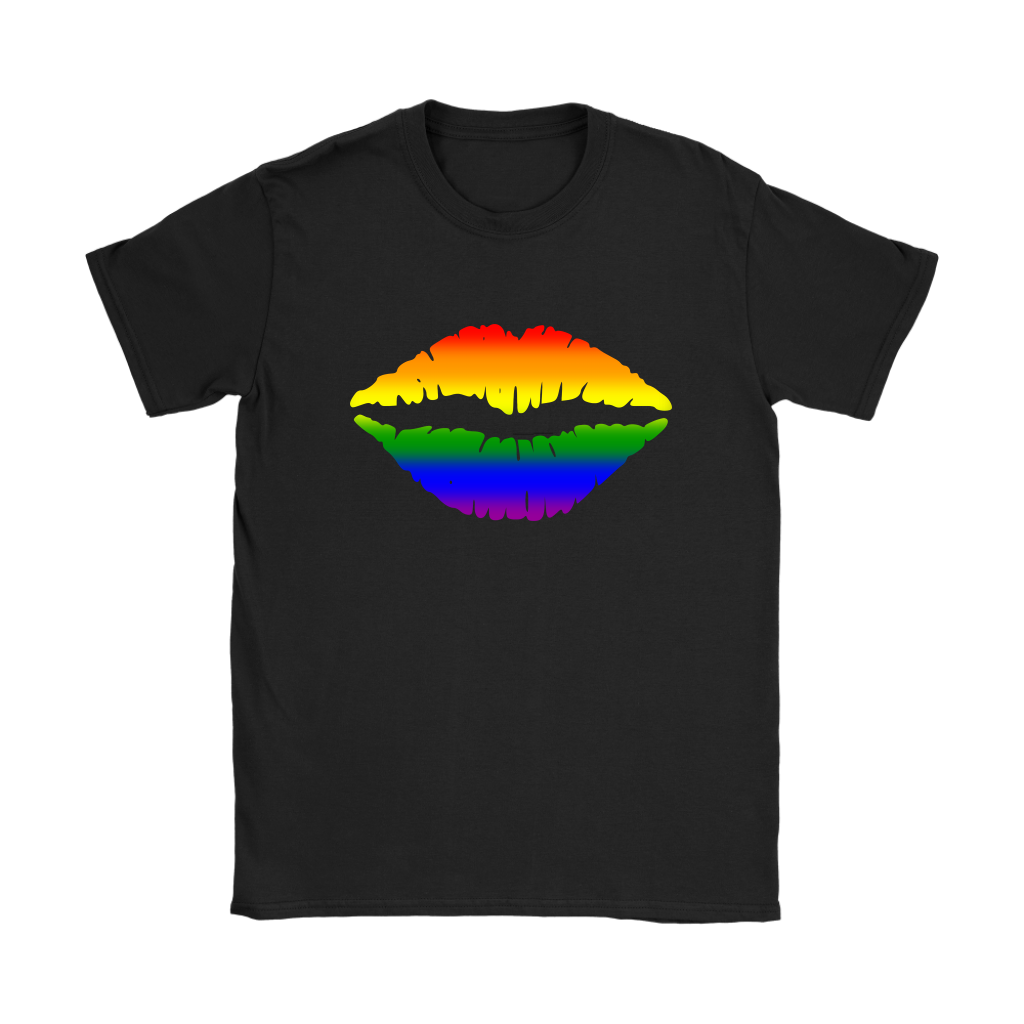 Rainbow Lips Artistic Freedom Women's T-Shirt