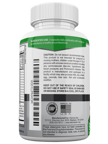 Eternal Zen Prostate Complete directions, suggested use and product information